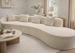 Ivory 5 Seater Corner Sofa