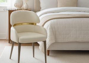 G-Madrid PU Cream (Gold Legs)