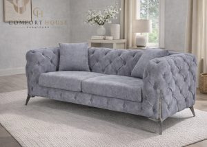 Paris Grey 2 Seater Sofa